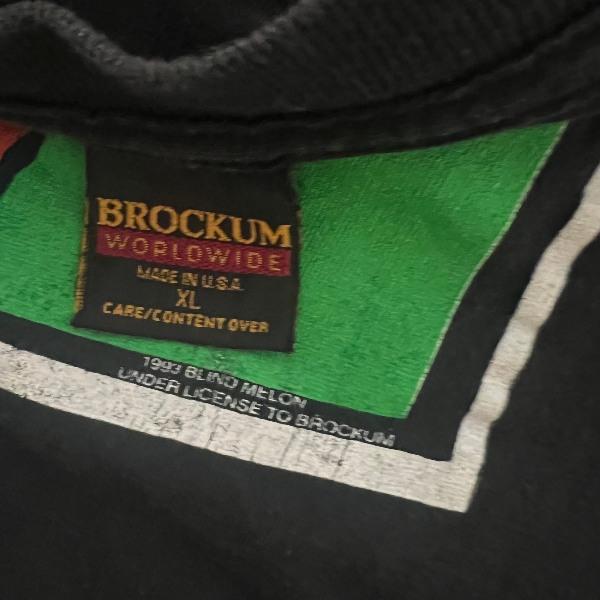 BROCKUM LLICATシャツ 1993 Blind Melon Vintage Band Tour Tee Shirt – Zeros Revival