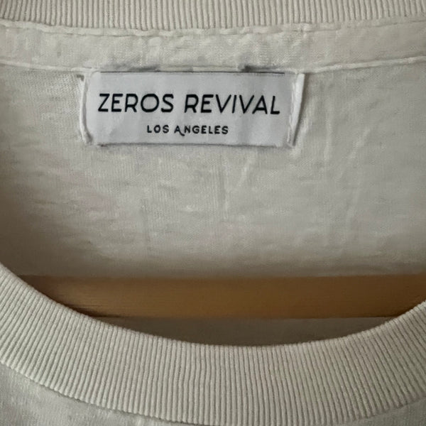 Zeros Revival 1970s Zeros Revival Vintage Blank Tee Shirt - White