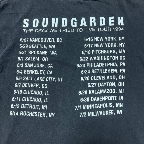 1994 Soundgarden "Superunknown" Tour Vintage Band Tee Shirt
