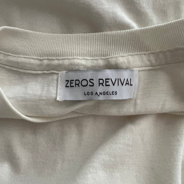 1970s Zeros Revival Vintage Blank Tee - White