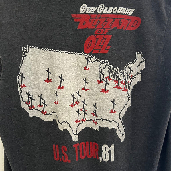 1981 Ozzy Osbourne "Blizzard Of Oz" Tour Vintage Band Tee Shirt
