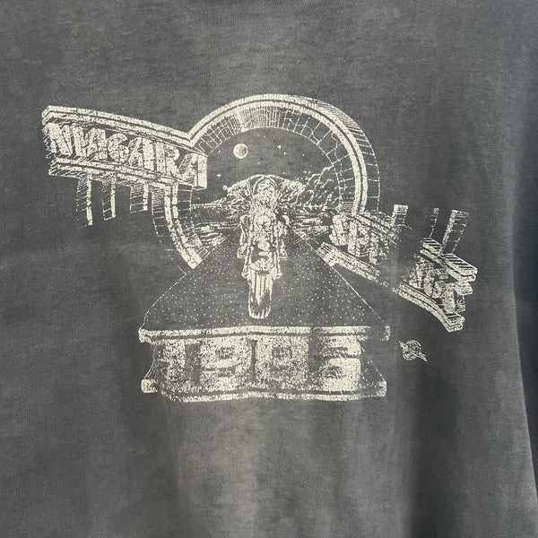 1986 Niagara Springs Vintage Motorcycle Long Sleeve Tee Shirt