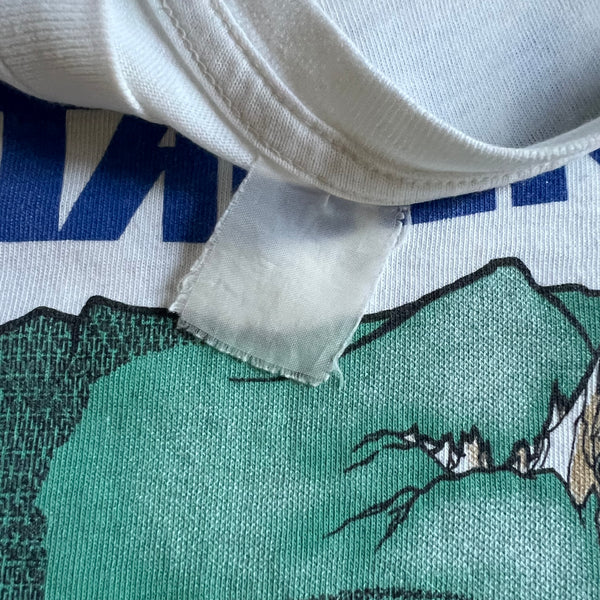 1987 Metallica "Crash Course" Euro Tour Dates Vintage Band Tee Shirt