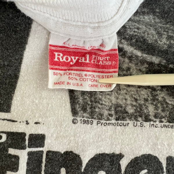 1989 The Rolling Stones "Sticky Fingers" Vintage Band Promo Tee Shirt