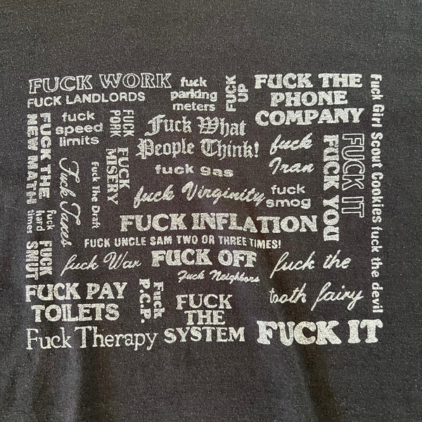 1980's F*CK Vintage Tee Shirt