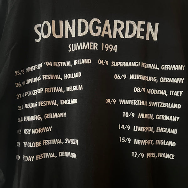 1994 Soundgarden European Tour Vintage Tee Shirt