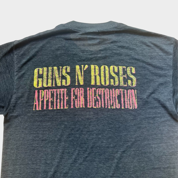 1988 Guns N Roses "Appetite For Destruction" Vintage Band Promo Tee Shirt
