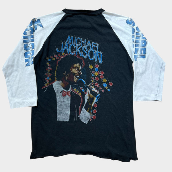 1980's Michael Jackson Vintage Raglan Tee Shirt