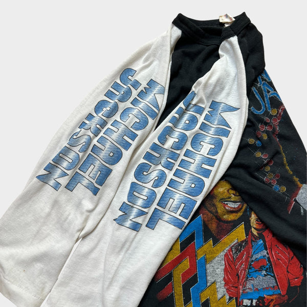 1980's Michael Jackson Vintage Raglan Tee Shirt
