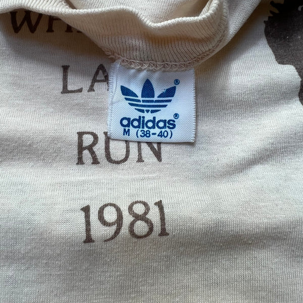 1981 Adidas 4th Annual Whitefish, Montana Lake Run Vintage Tee Shirt