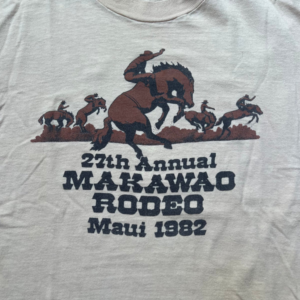 1982 27th Annual Makawao Rodeo Maui, Hawaii Vintage Tee Shirt