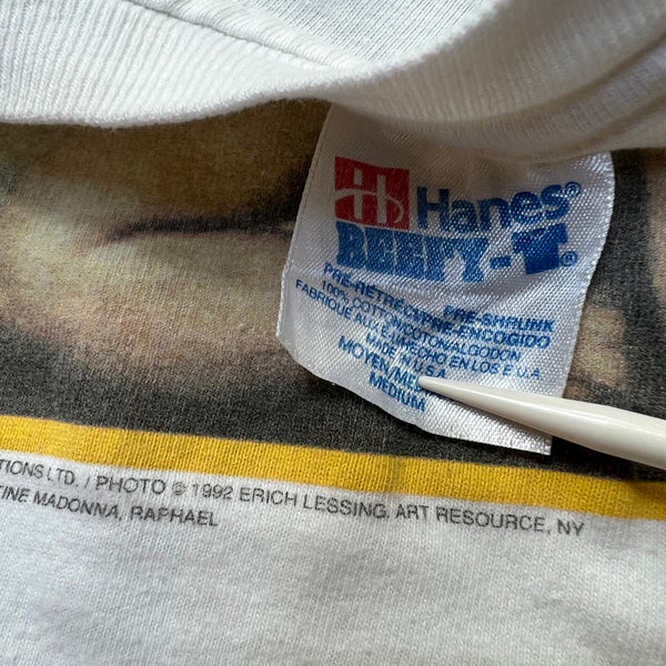 1992 Raphael "Angels" Sistine Madonna Vintage Renaissance Art Tee Shirt