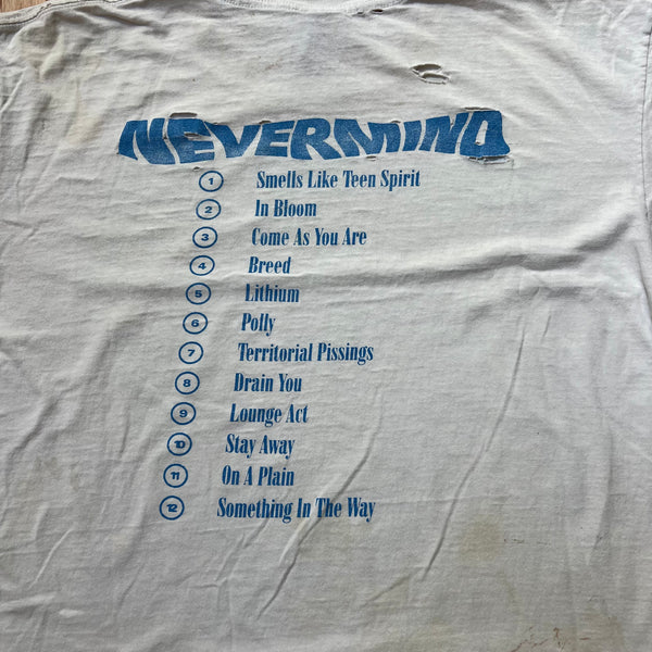 1991 Nirvana "Nevermind" Vintage Band Promo Tee Shirt