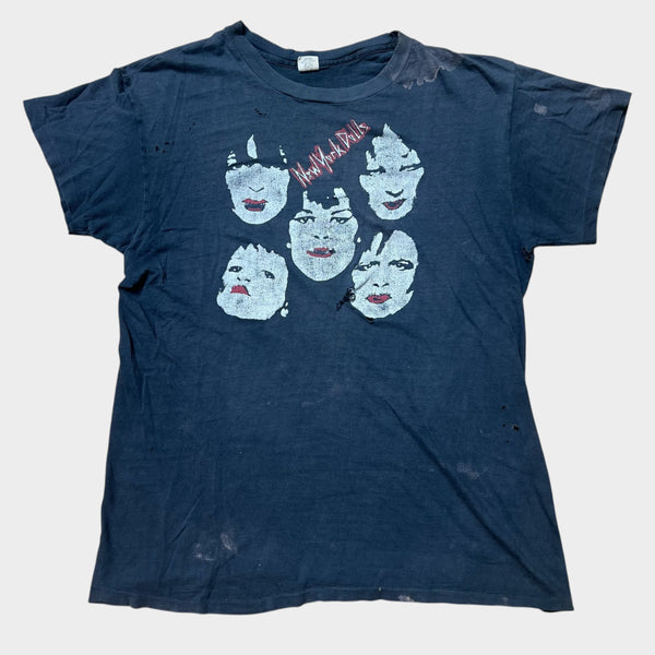 1970's New York Dolls Vintage Band Promo Tee Shirt