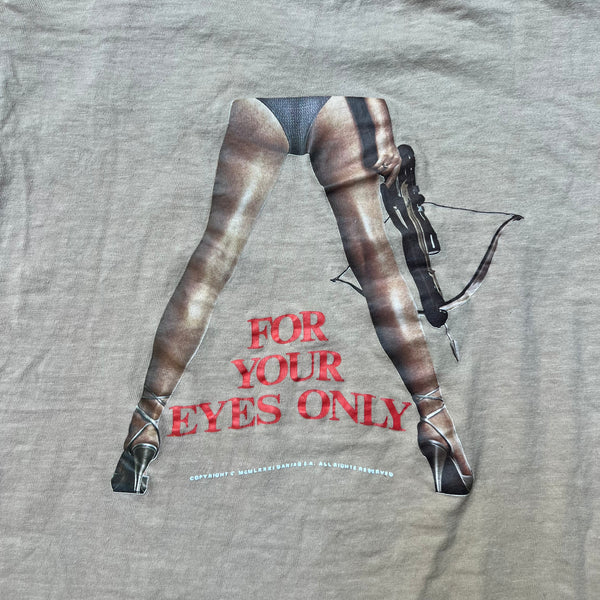 1981 James Bond 007 "For Your Eyes Only" (Starring: Roger Moore) Vintage Movie Promo Tee Shirt