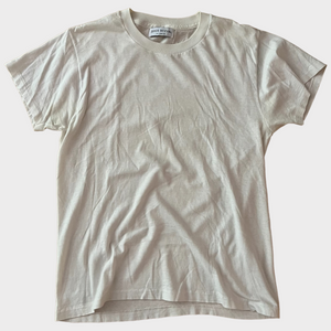 1970s Zeros Revival Vintage Blank Tee - White