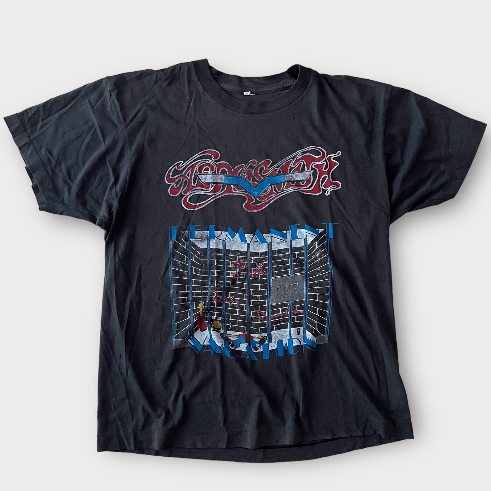 1987 Aerosmith "Vacation" Tour Vintage Band Tee Shirt