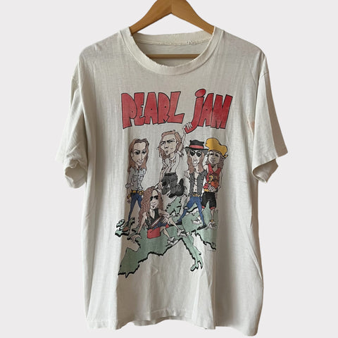 1992 Pearl Jam "World Jam" Euro Tour Vintage Tee Shirt