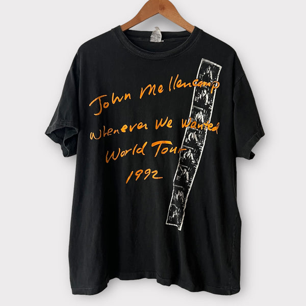 1992 John Mellencamp Local Crew Tour Vintage Tee Shirt