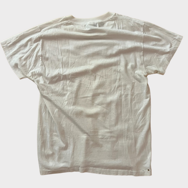 1970s Zeros Revival Vintage Blank Tee - White