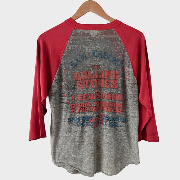 1981 Rolling Stones in San Diego Vintage Tour Tee Shirt