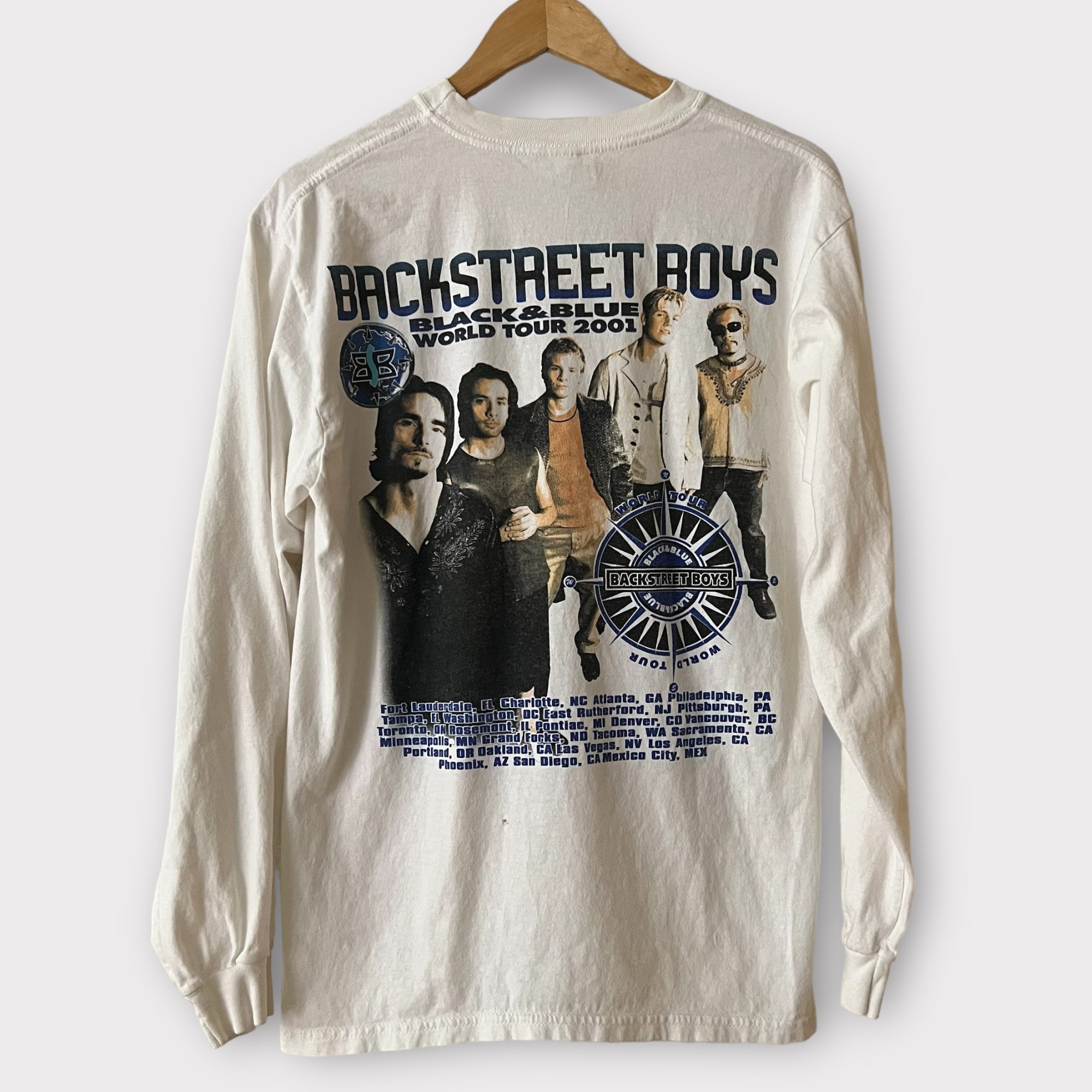2001 Backstreet Boys Vintage Tour Pop Band Long Sleeve Tee