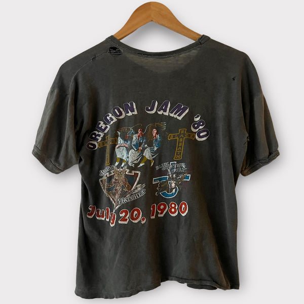 1980 Oregon Jam Festival w/ Black Sabbath, Molly Hatchet, Blue Oyster Cult Vintage Concert Tee Shirt