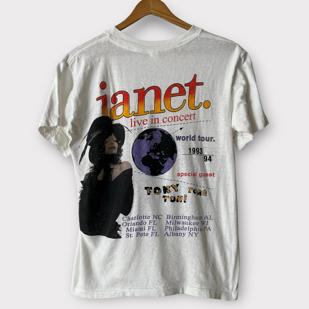 janet jackson t shirt dress Janet Jackson World Tour 93-94 Cotton Black Unisex Shirt S-4XL