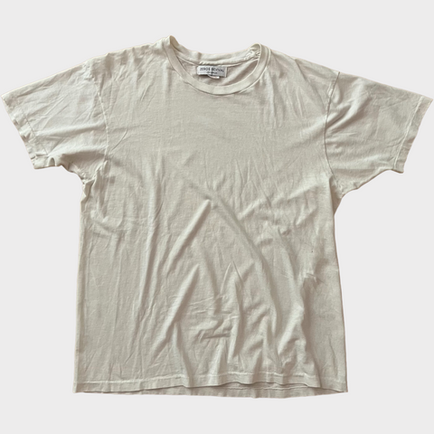 1980s Zeros Revival Vintage Blank Tee Shirt - White