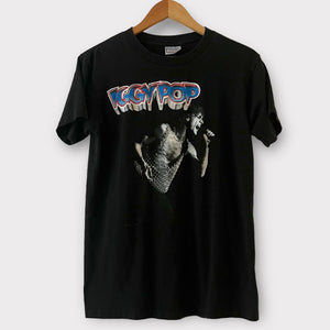1989 Iggy Pop "Raw Power" Vintage Band Promo Tee Shirt