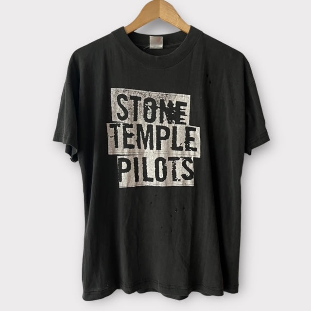 1993 Stone Temple Pilots Euro Tour Vintage Band Tee Shirt