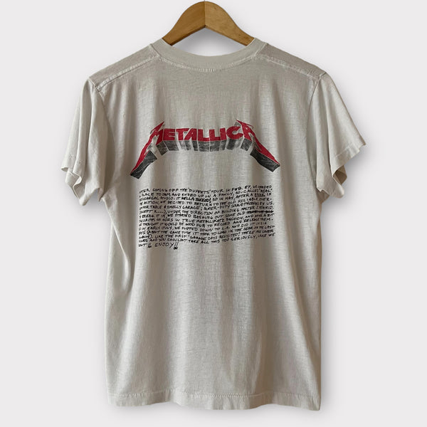 1987 Metallica "Crash Course In Brain Surgery" Vintage Band Promo Tee Shirt
