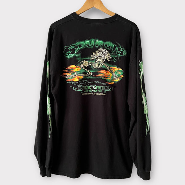 2004 Sturgis Bike Week Vintage Long Sleeve Motorcycle Tee Shirt