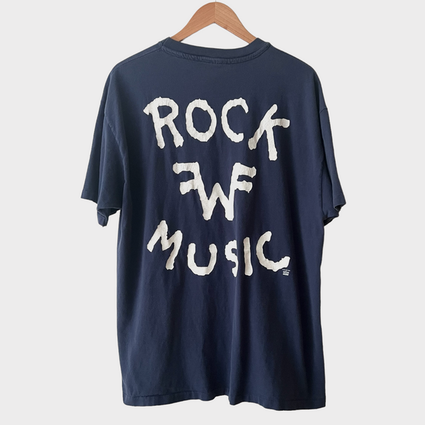1994 Weezer "Rock Music" Blue Album Vintage Promo Tee Shirt