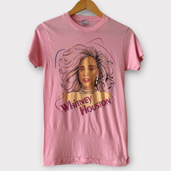 1986 Whitney Houston Vintage Promo Music Tee Shirt