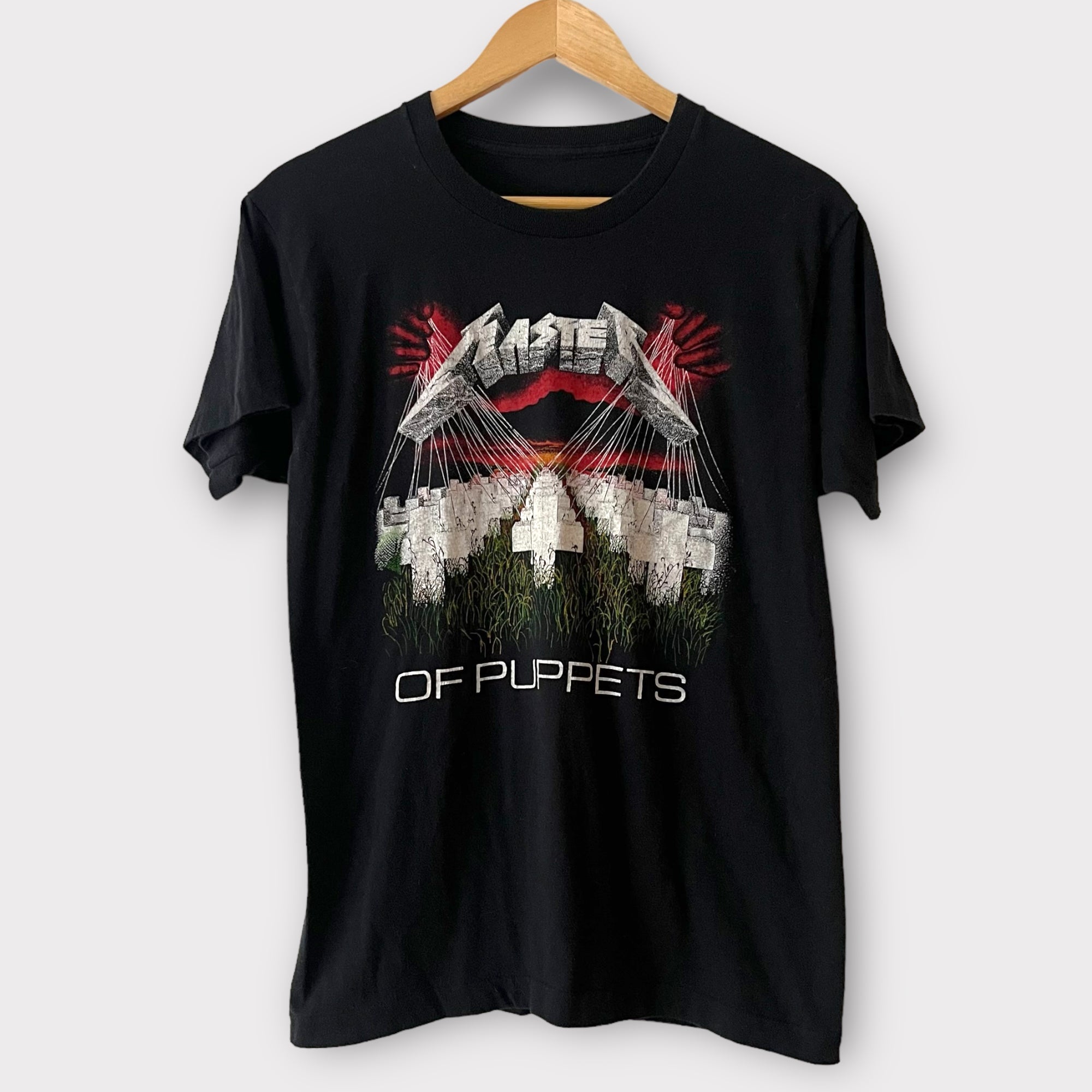 1980s Metallica "Master Of Puppets" Vintage Band Promo Tee Shirt