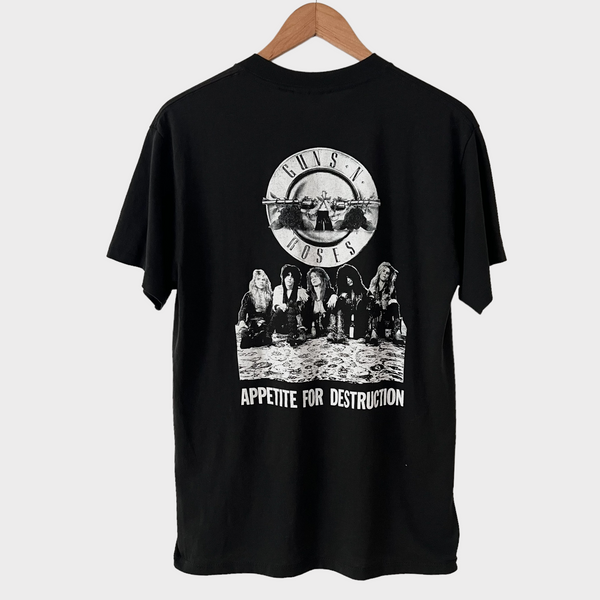 1988 Guns N Roses "Appetite For Destruction" Vintage Promo Band Tee Shirt