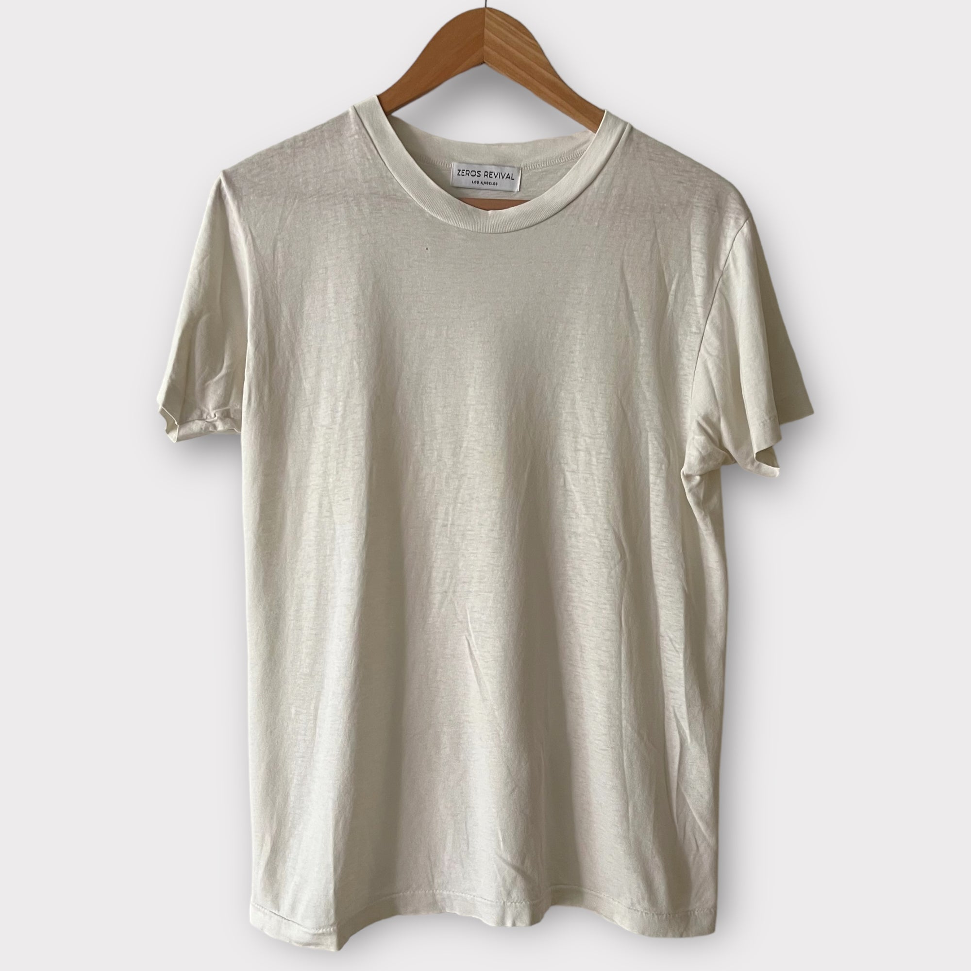 Zeros Revival 1980s Zeros Revival Vintage Blank Tee Shirt - White