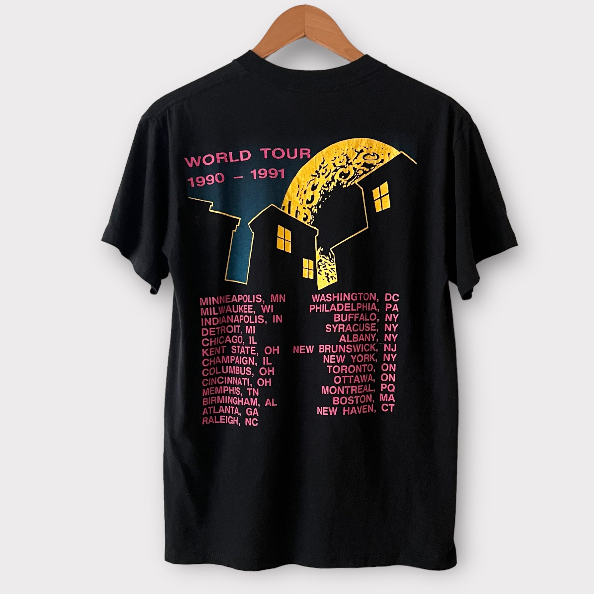 ビンテージ Iggy Pop Brick by Brick 総柄Tシャツ Rare Vintage Iggy Pop Brick by Brick Shirt - TokoPyramid