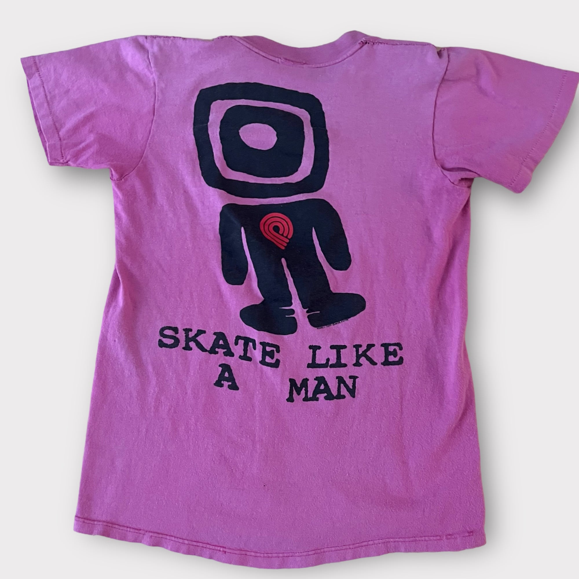 1980s Powell Peralta "Skate Like A Man" Vintage Skateboard Tee Shirt