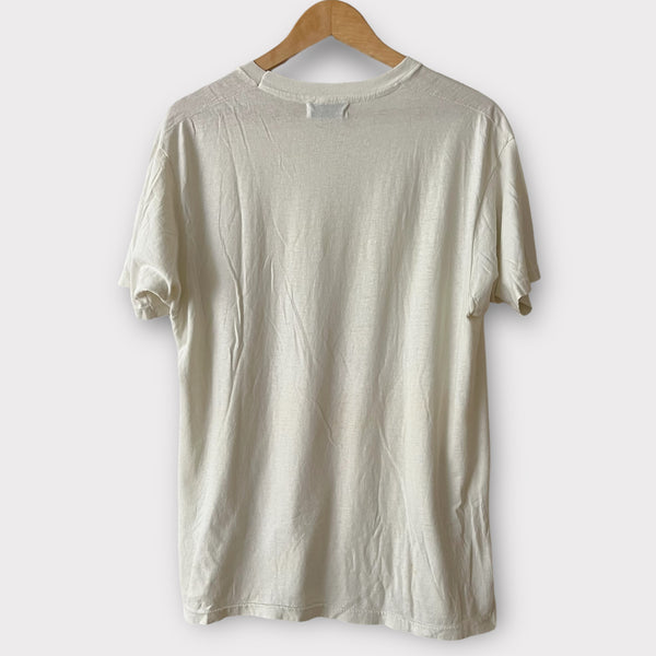Zeros Revival 1990s Zeros Revival Vintage Blank Tee Shirt - White