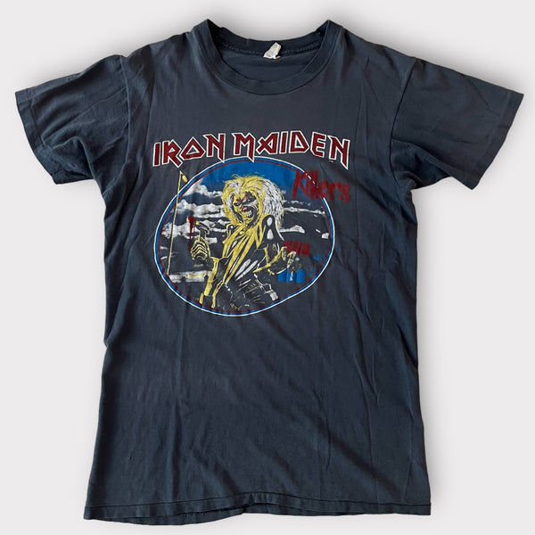 1982 Iron Maiden "Killers" World Tour Vintage Band Tee Shirt
