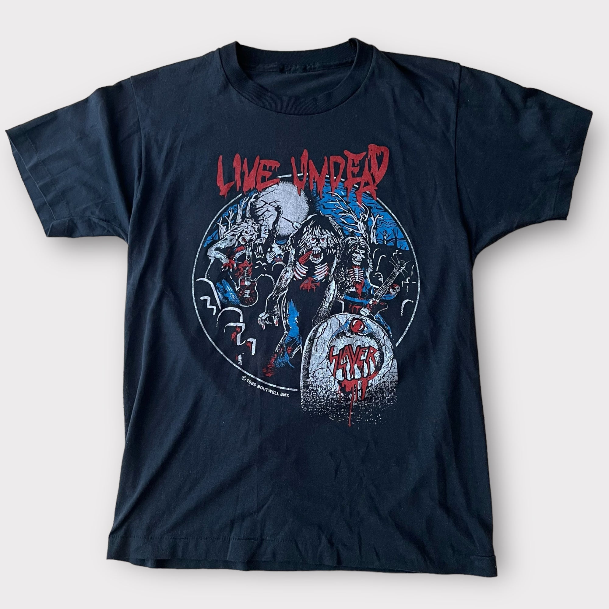 1985 Slayer "Live Undead" Vintage Tour Band Tee Shirt