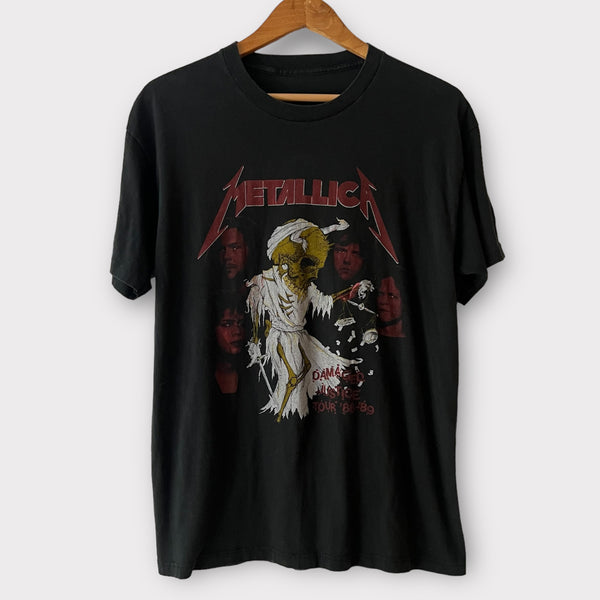 1989 Metallica "And Justice For All" Vintage Parking Lot Tour Tee Shirt
