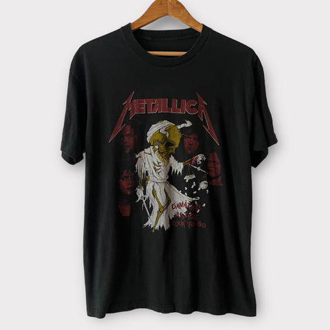 1989 Metallica "And Justice For All" Vintage Parking Lot Tour Tee Shirt