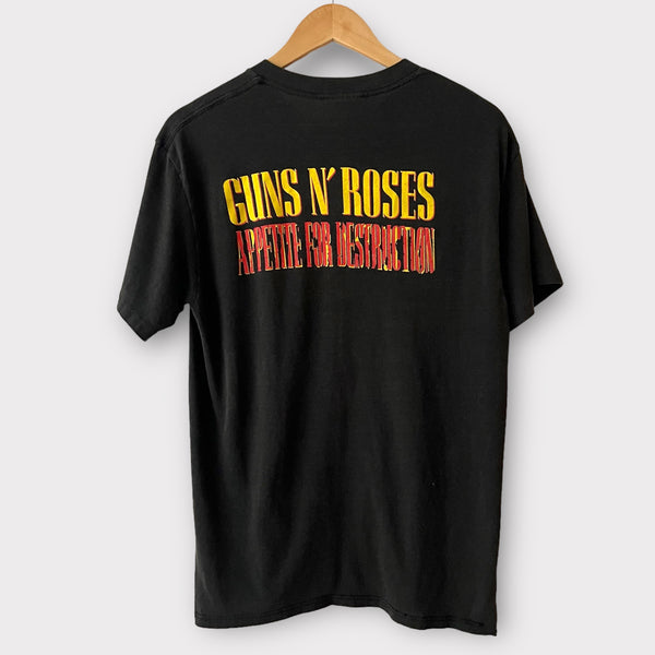 1988 Guns N Roses "Appetite For Destruction" Band Promo Tee Shirt