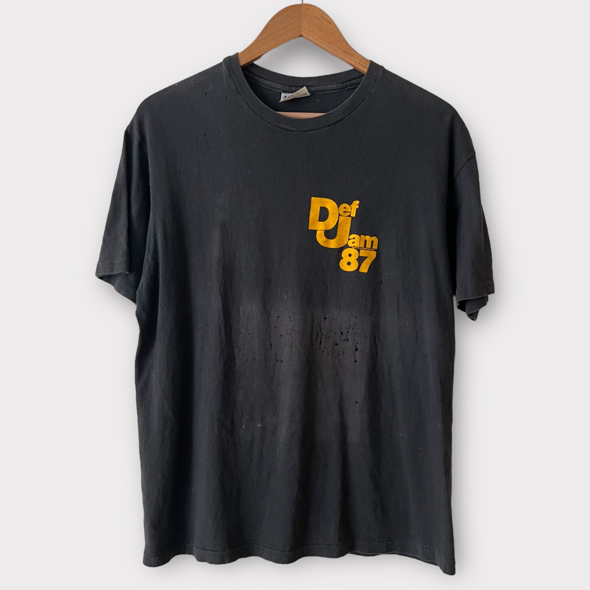 1987 Def Jam LL Cool J "Bigger And Deffer" Local Crew Vintage Tour Rap Tee Shirt