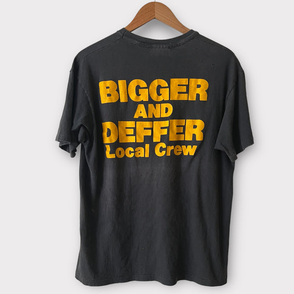 1987 Def Jam LL Cool J "Bigger And Deffer" Local Crew Vintage Tour Rap Tee Shirt