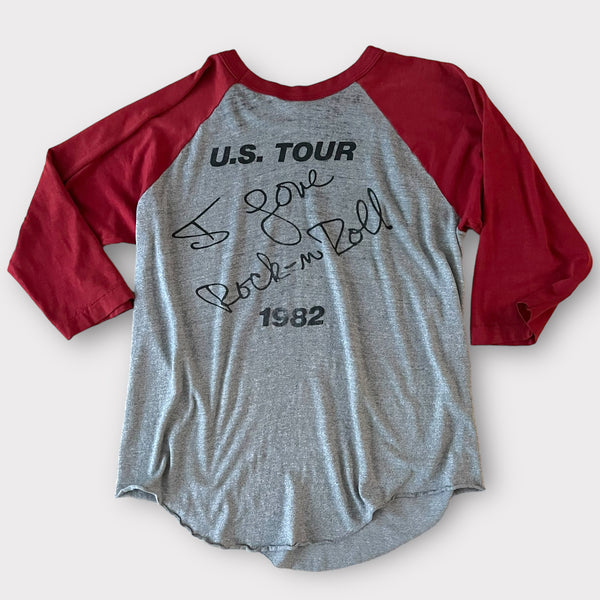 1982 Joan Jett "I Love Rock N Roll" Vintage Tour Band Raglan Tee Shirt