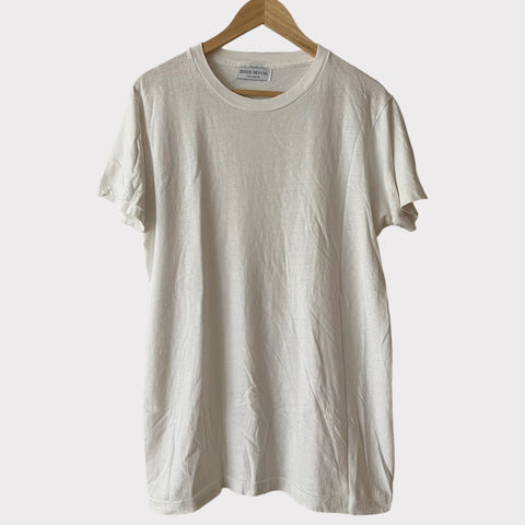 Zeros Revival 1980s Zeros Revival Vintage Blank Tee Shirt - White